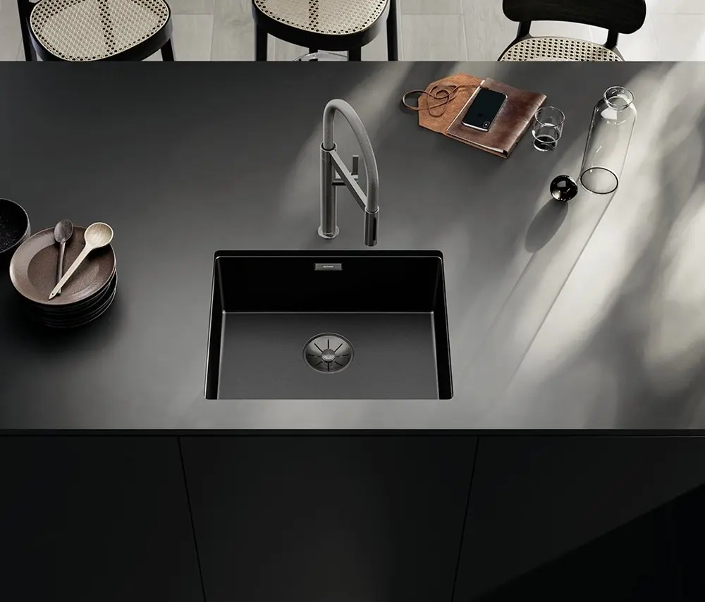 Nerezový drez BLANCO CLARON 500-U Dark Steel