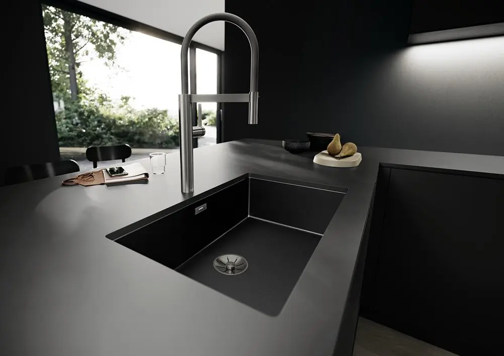 Nerezový drez BLANCO CLARON 700-U Dark Steel