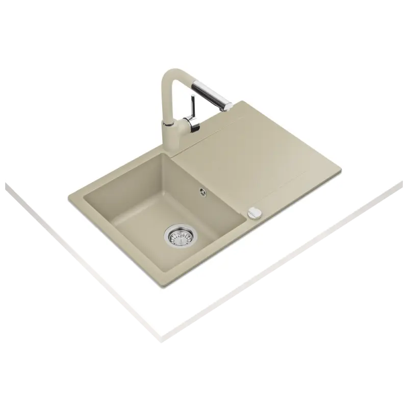 Granitový drez CLIVO 45 B-TQ 1B 1D TB